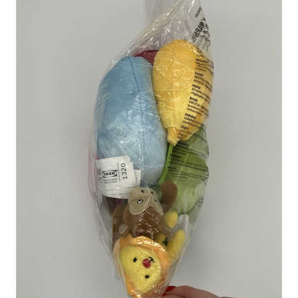 New Ikea Plush Balloon Mobile W Animals Leka Cirkus Circus Elephant Lion Monkey - Picture 6 of 8